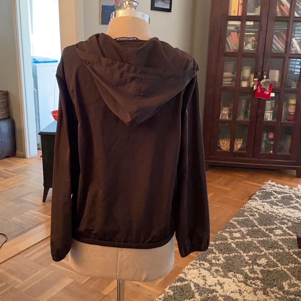 Brandy Melville Malibu logo great windbreaker jacket with hood. - Picture 6 of 10